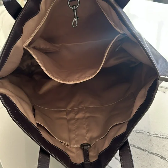 Coach Vintage Leather Tote From 2014 Deep Plum. - Picture 5 of 12